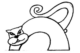 Gato de cerámica 15 cm
